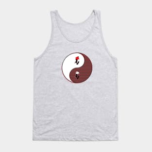 yin yang balance harmony design eastern philosophy skate skateboard Tank Top